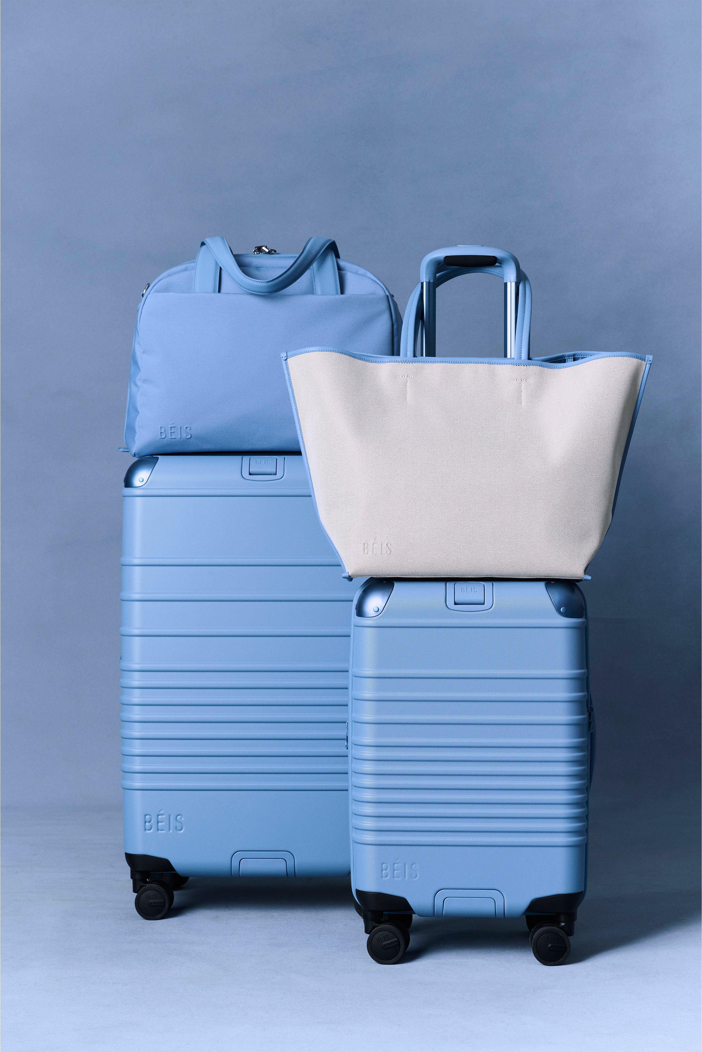 The Hybrid Check-In Roller in Dusty Blue