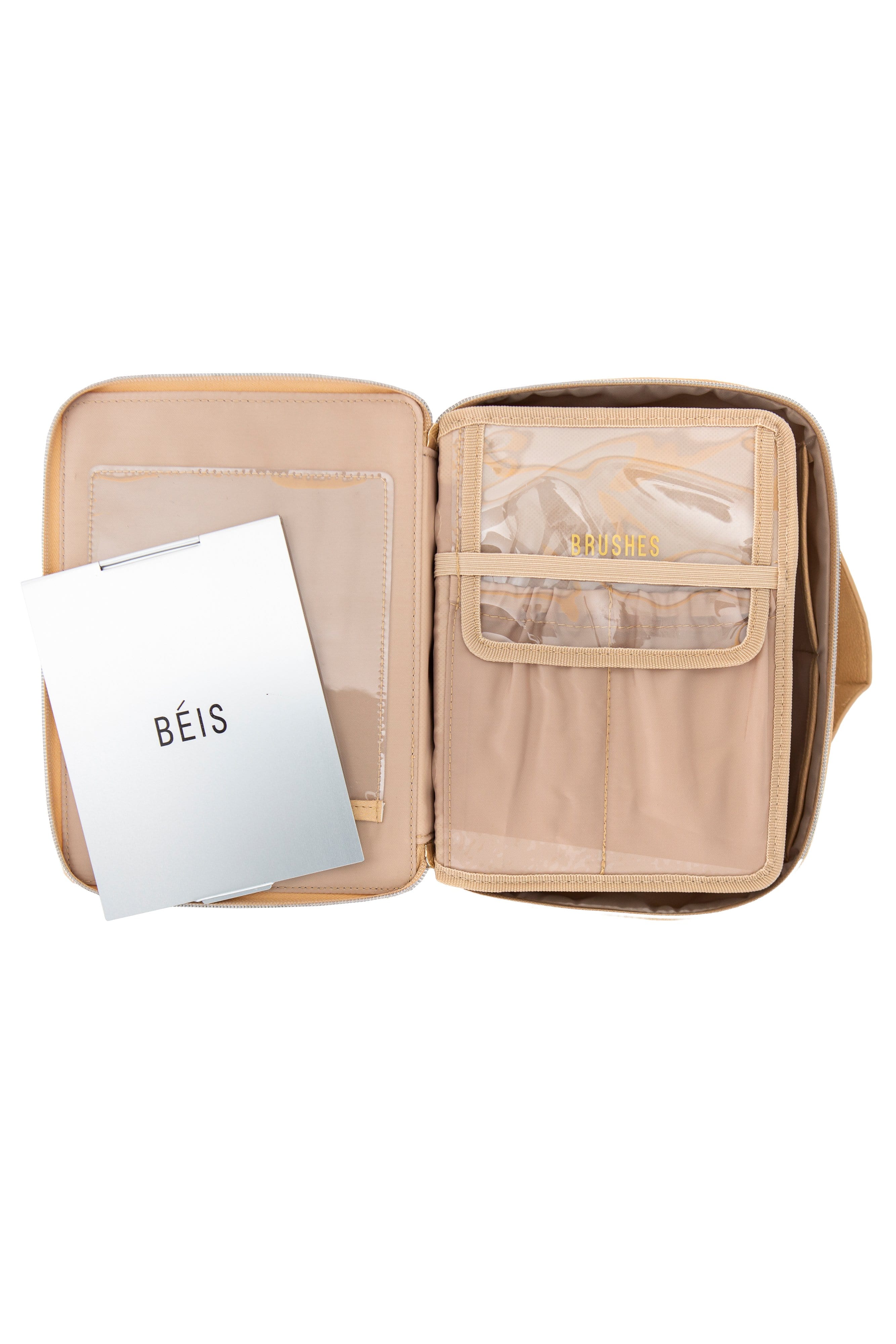 Cosmetic Case Beige Open