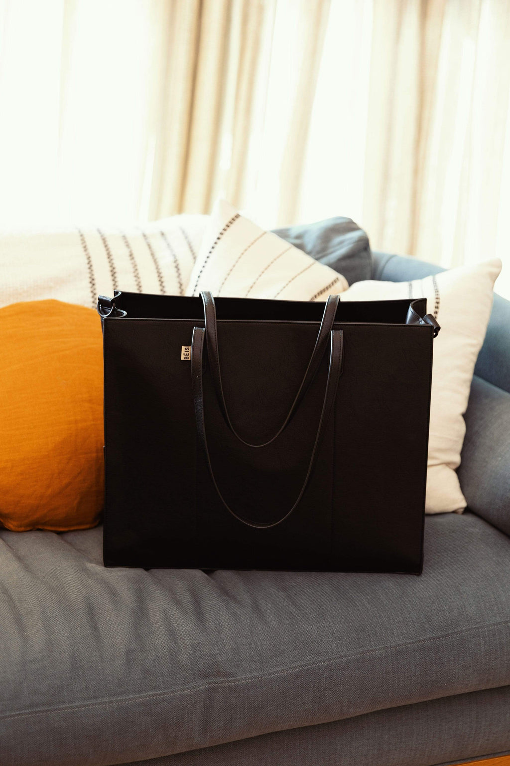 black tote bag for work